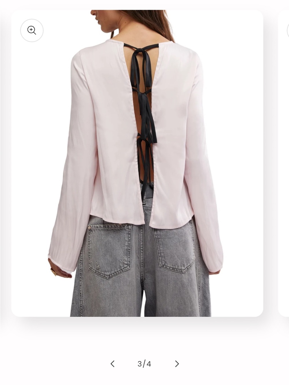 NWT Feee People Elegant Women's Pink Blouse - Picture 10 of 11